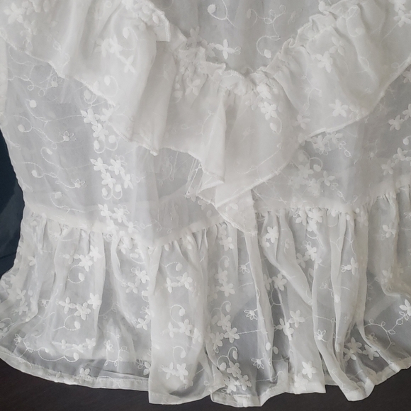 1 med left💗NEW POL ruffle top Ivory - Picture 8 of 11